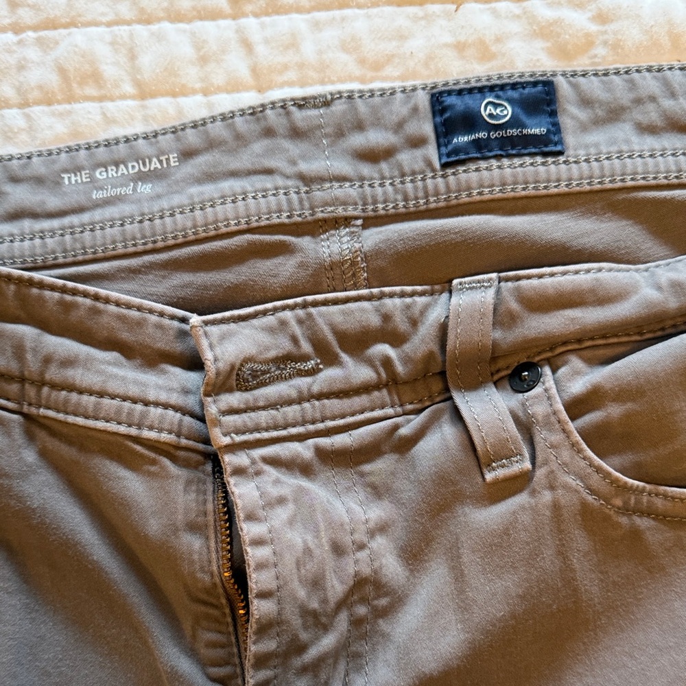 AG Adriano Goldschmied Taupe Casual Pants